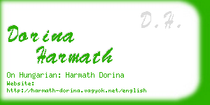 dorina harmath business card